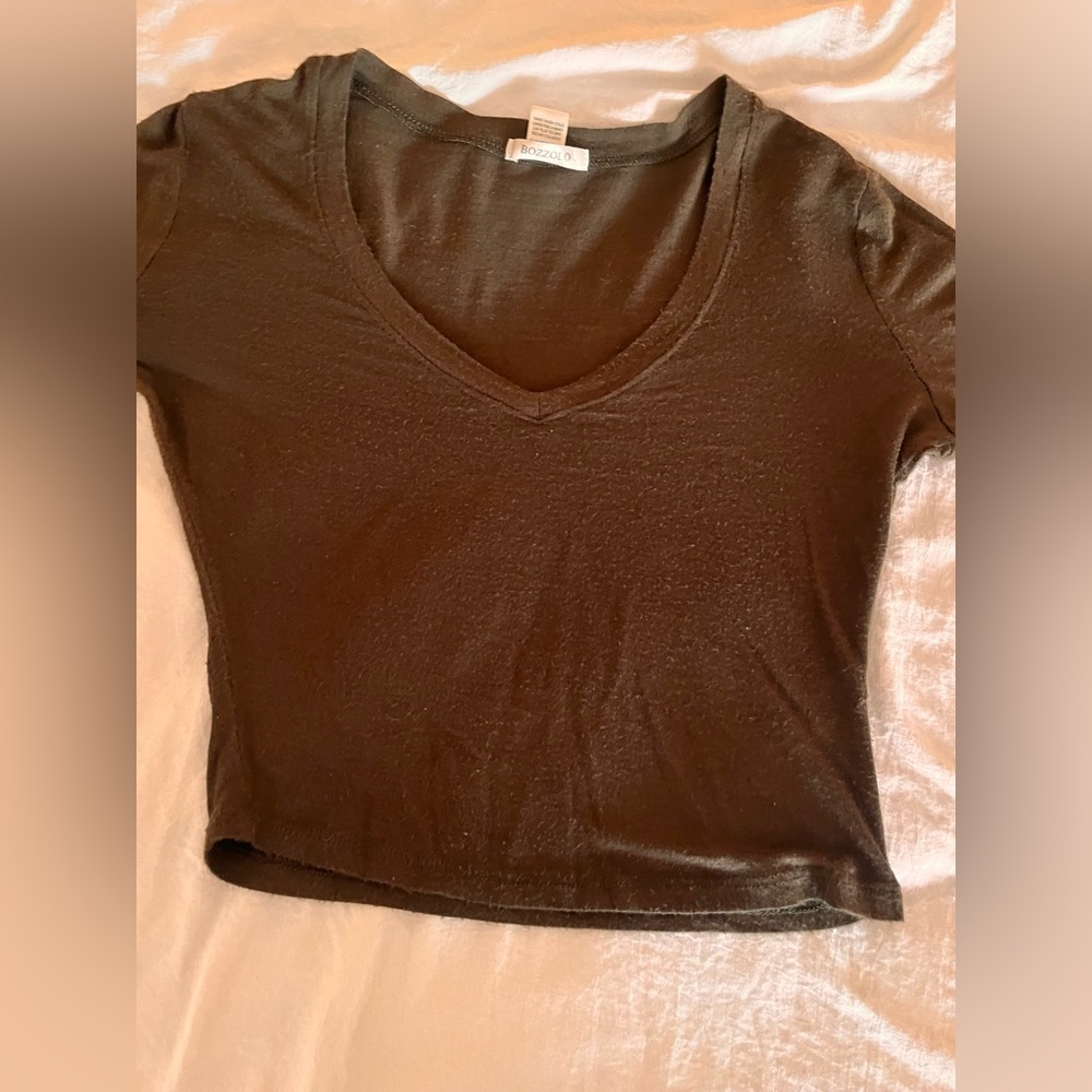 V-Neck Cropped Top
